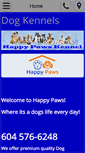 Mobile Screenshot of happypawskennel.ca